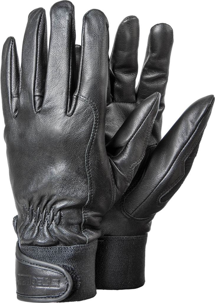 handschuhe, leder, schwarz, paar, winter