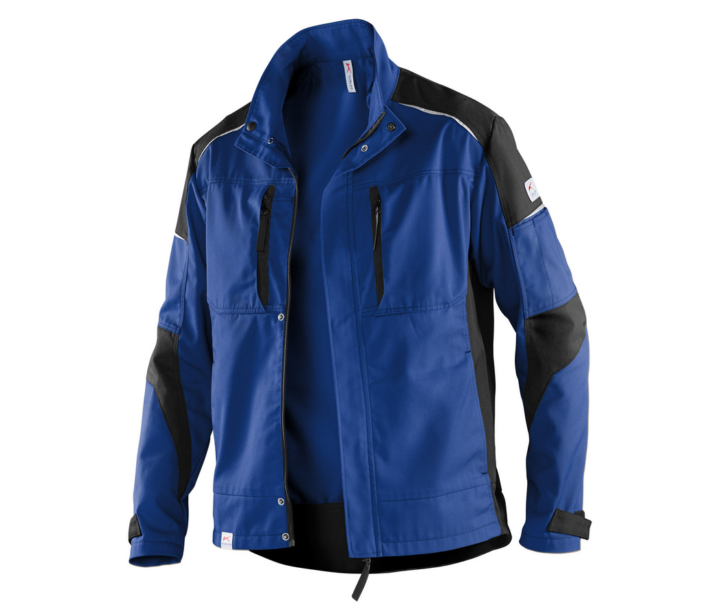 jacke, softshell, blau, Reißverschluss, Taschen