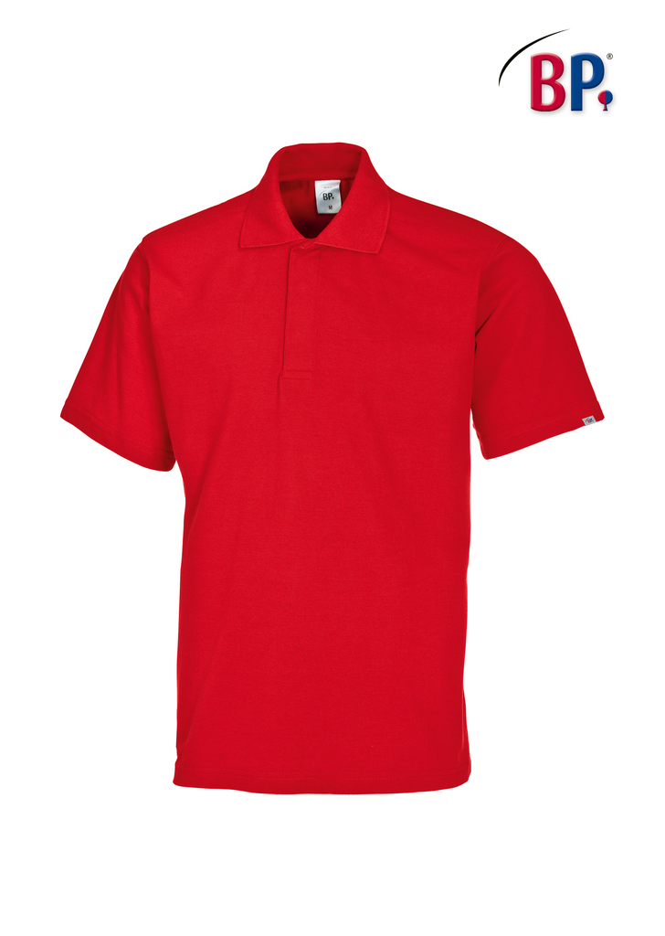 Polo-Shirt, Kurzärmelig, Rot, Baumwolle, Kragen
