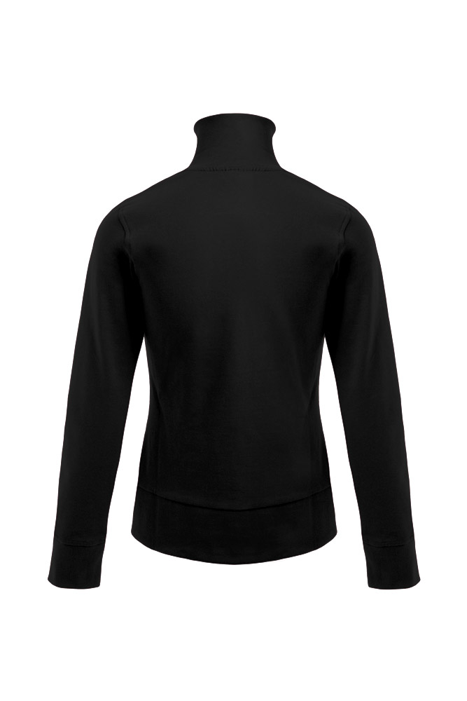 schwarz, Jacke, Langarm, Kragen, unifarbig