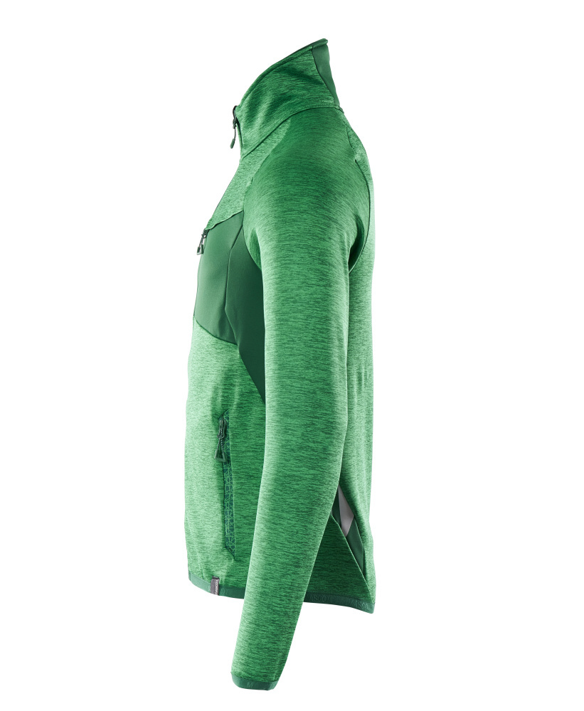 Regenjacke, Fleece, Reißverschluss, Seitliche Taschen, Grün