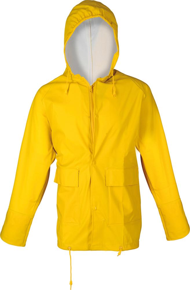 Regenjacke, Gelb, Hoodie, Kapuzenjacke, Taschen