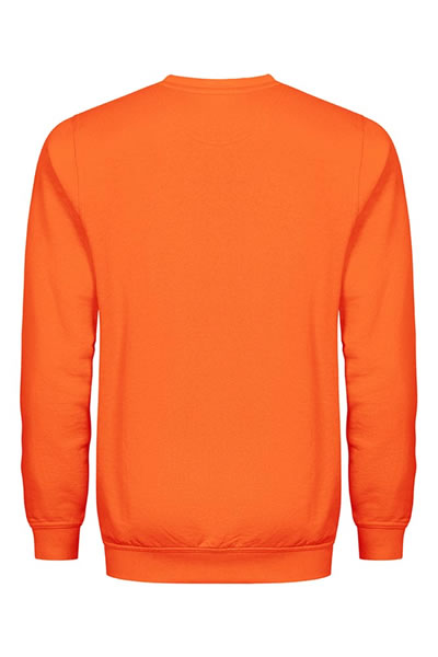 pullover, sweatshirt, orange, longsleeve, crewneck