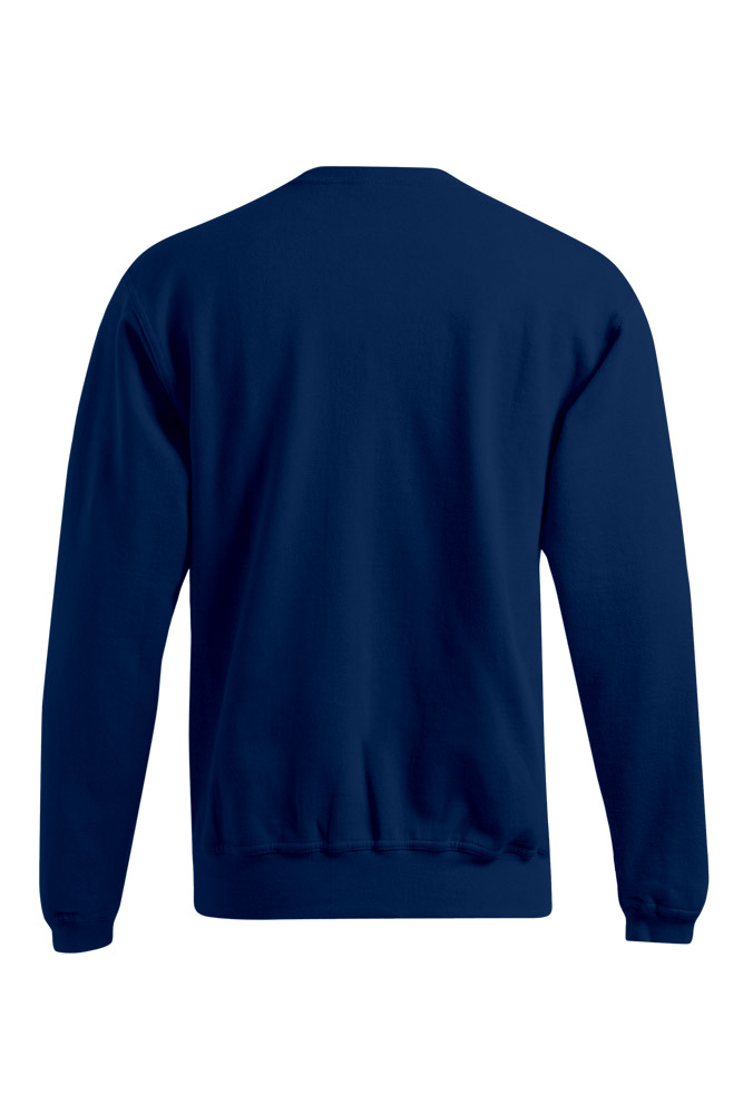 Rundhals, Sweatshirt, Langarm, Uni, Navy