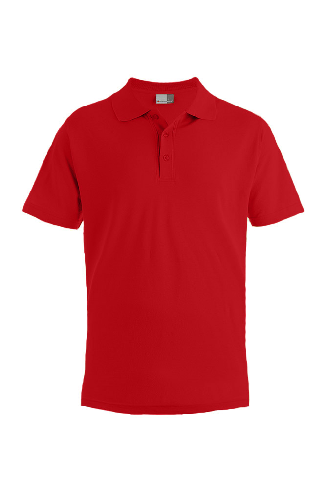 Polo-Shirt, Kurzarm, Rot, Kragen, Knopfleiste