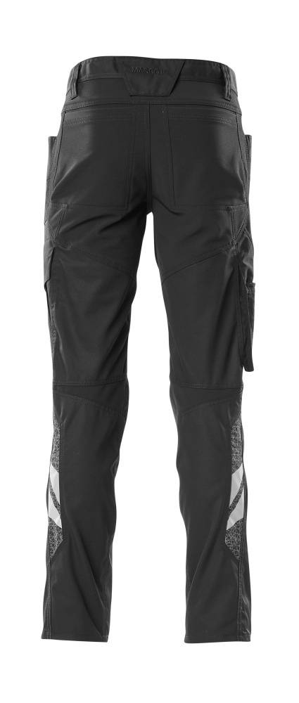 Hose, Arbeitskleidung?, Schwarz, Kniebereich?, Reflektierende Akzente