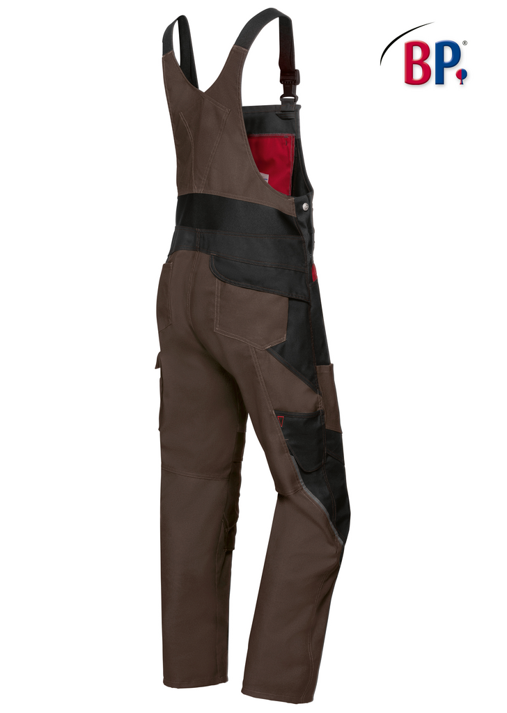 Overall-Arbeitskleidung, Latzhose, Robustes Gewebe, Farbblock, Taschen