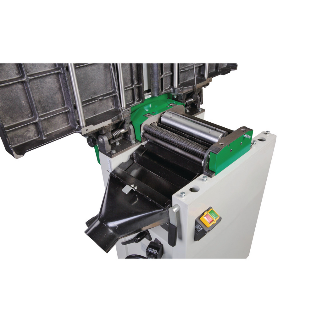 Schnittstelle, Schneidvorrichtung, Rollenführung, Grünes Metallteil, Maschinenoberteil