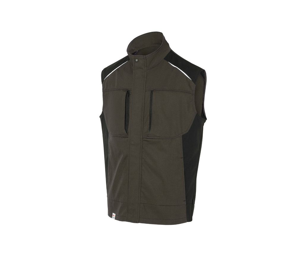 Weste, Militärstil, Spezialtaschen, Reißverschluss, Kragen