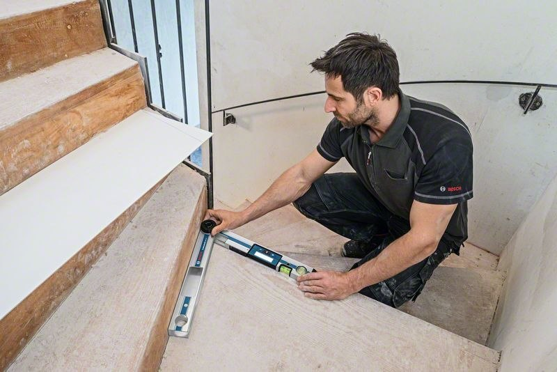 niveau, travail, outil de niveau, bricoleur, escalier