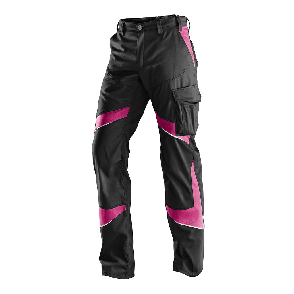 Hose, Cargohose, Schwarz, Pink Akzente, Multifunktionshose