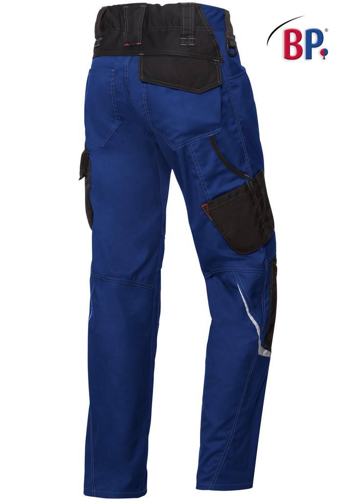 Arbeitsgleit, Arbeitskleidung, Cargo-Hose, blaue Hose, verstärkte Knie