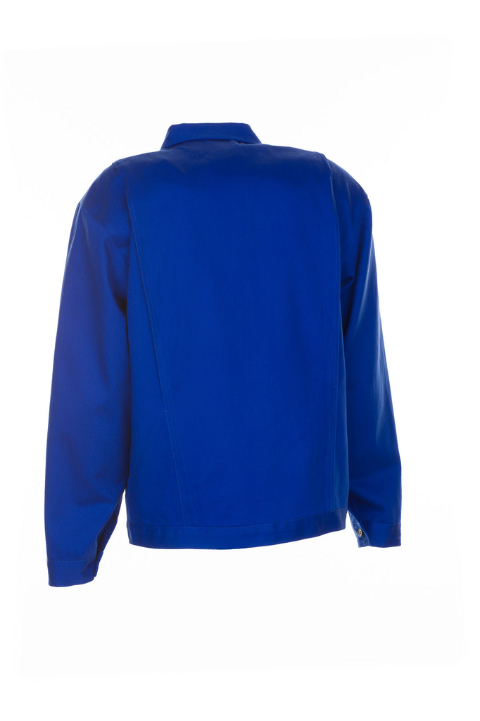 blau, Jacke, lange Ärmel, Rückansicht, Kragen