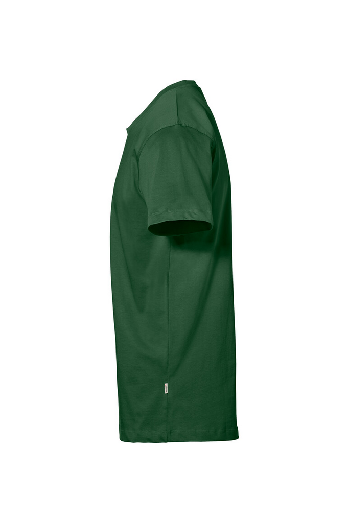 t-shirt, grün, kurzarm, uni, baumwolle