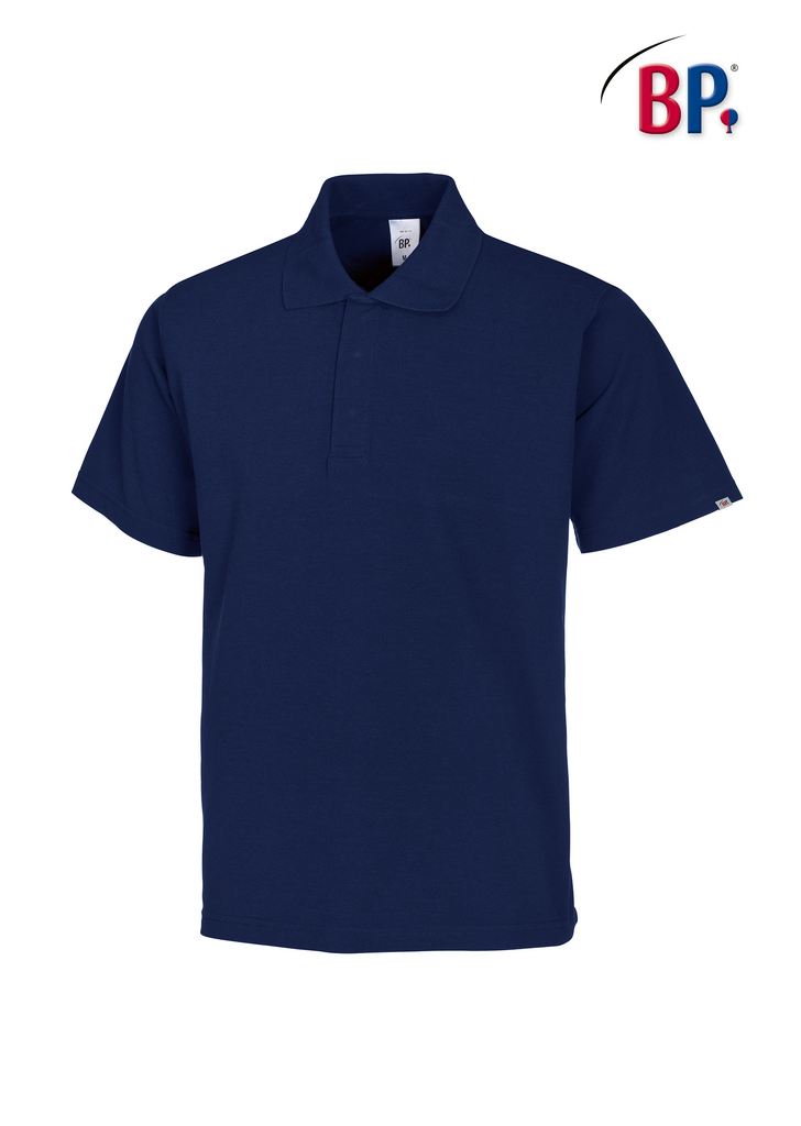 polohemd, kurzarm, navyblau, Kragenpolo, Basis-Polo