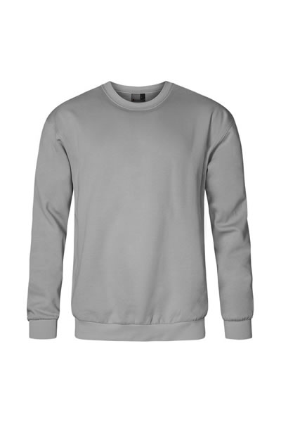 crewneck, sweatshirt, langeärmlig, grau, unifarben
