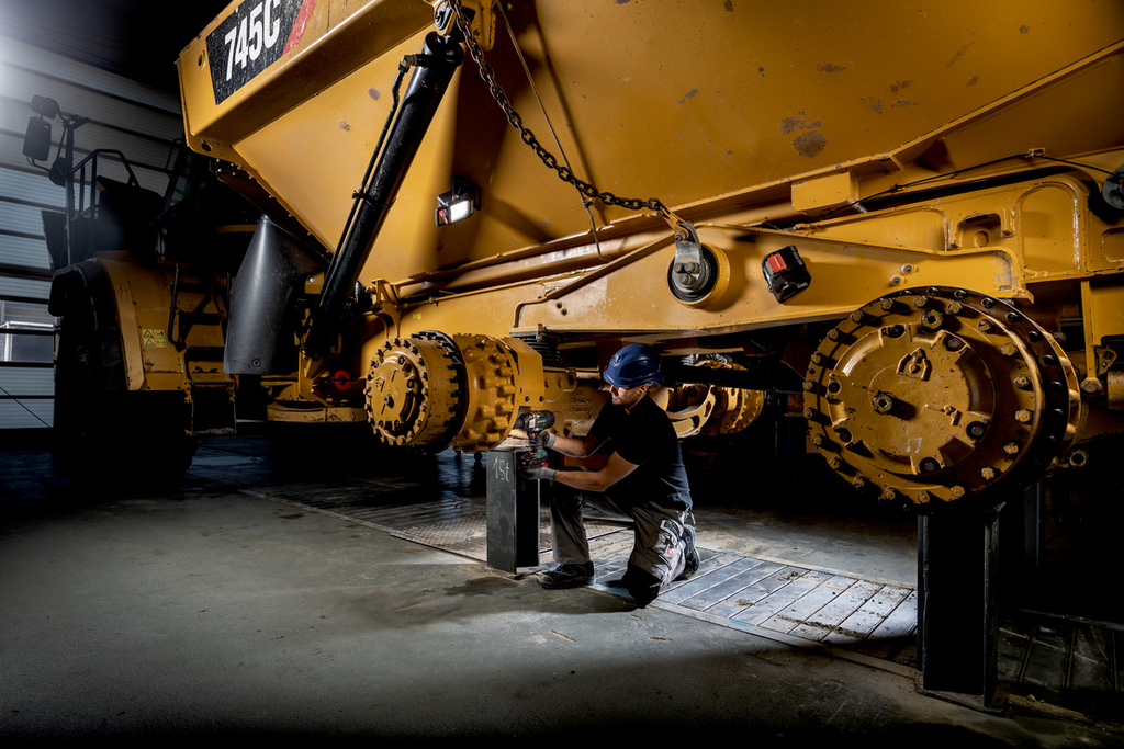 Konstruktion, Schweres Gerät, Wartung, Arbeiter, Industrie