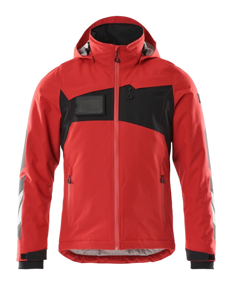 jacke, winterjacke, outdoor, reissverschluss, roter farbton