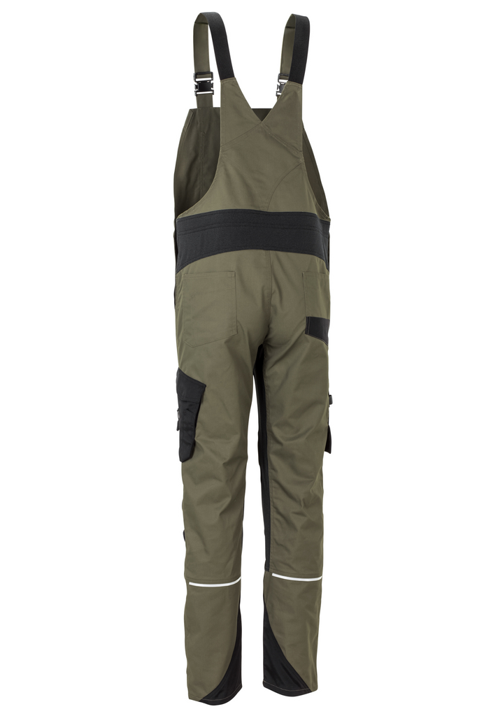  Overall-gear, Jumpsuit, Olivgrün, schwarz Akzente, Multi-Taschen