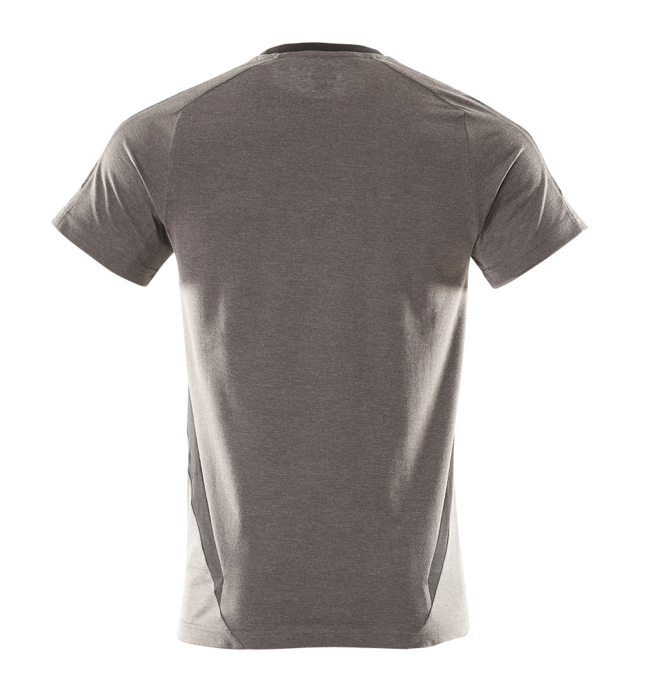 T-Shirt, Kurzarm, Graugrau, Rückseite, Jersey