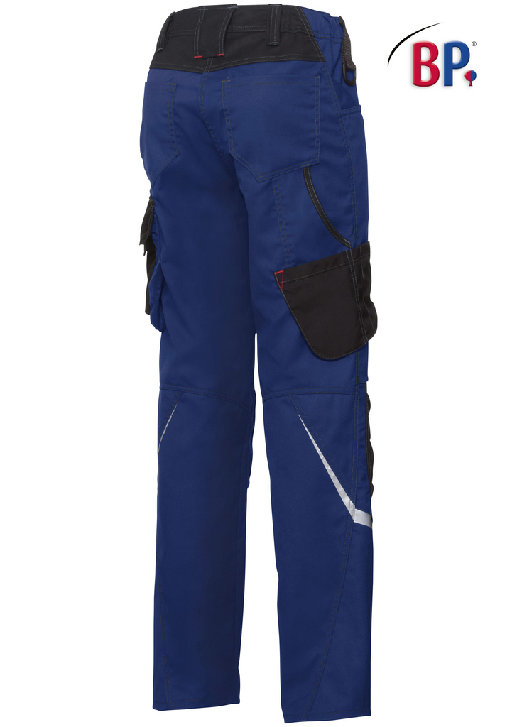 Arbeitshose, Kunststoff/Polyester, Cargo-Taschen, blau, Arbeitskleidung