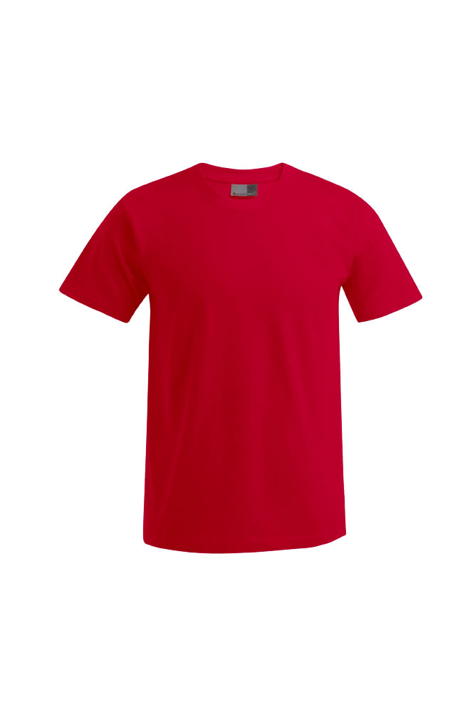 T-Shirt, Rot, Kurzarm, Rundhalsausschnitt, Einknopf-Design