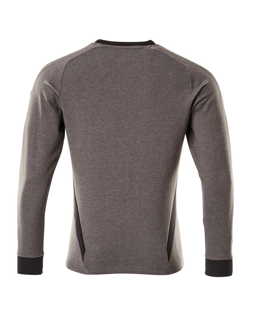 Pullover, Langarm, Kleidung, grau, Streifenlos