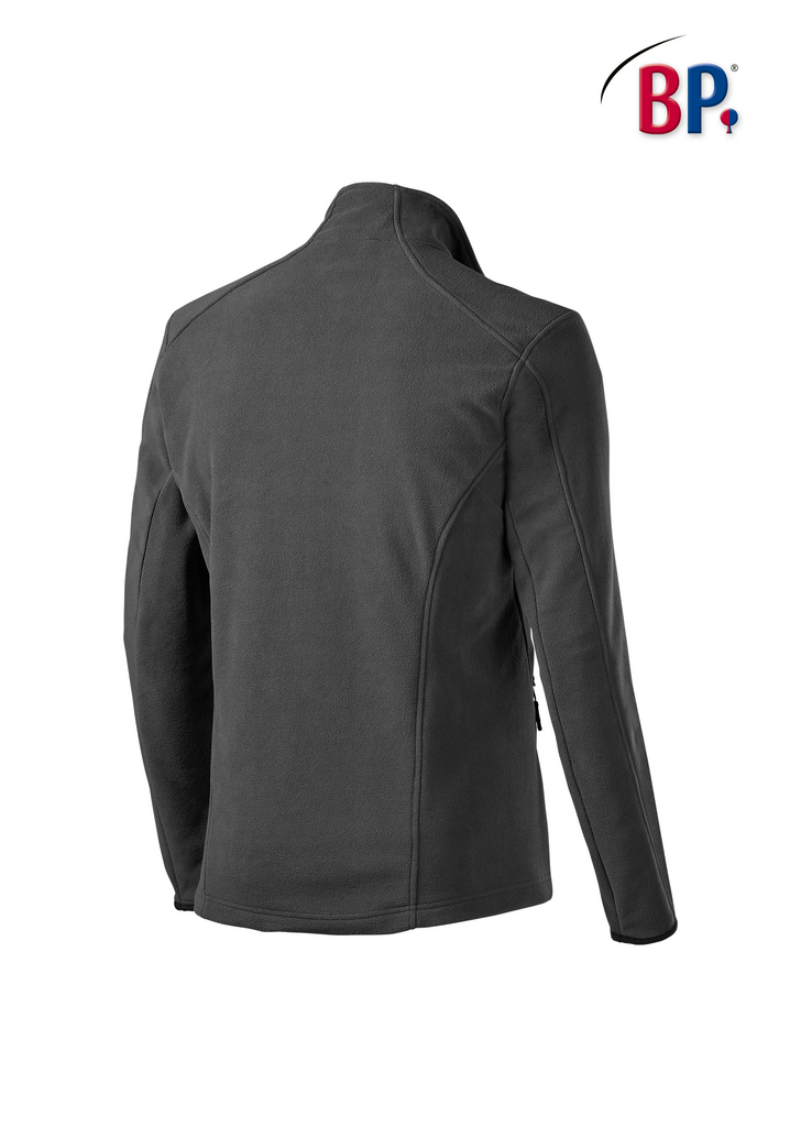 Fleecejacke, Outdoor, Rückenansicht, Langarm, Reißverschlussseitentasche