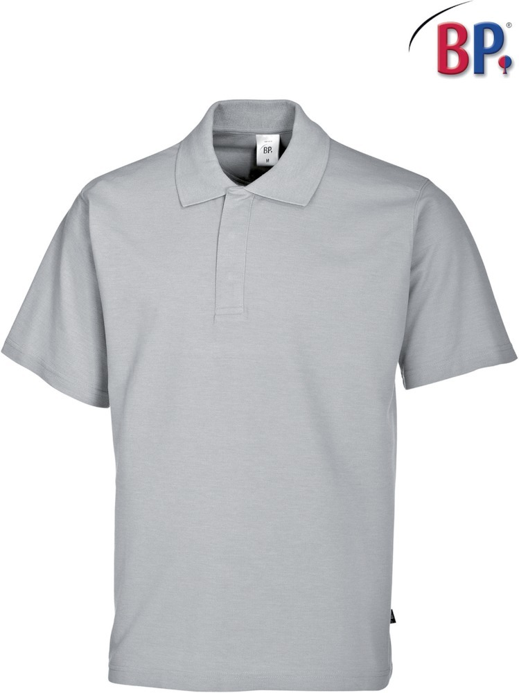 Polohemd, Kurzarm, Polo, Baumwolle, Grau