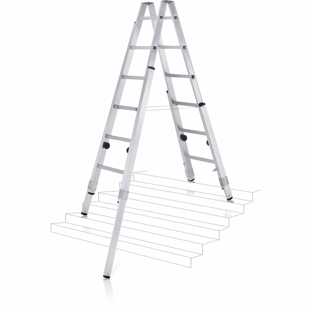 Zarges Stehleiter Varioflex B 2x6 Sprossen Länge eingefahren 1,80m