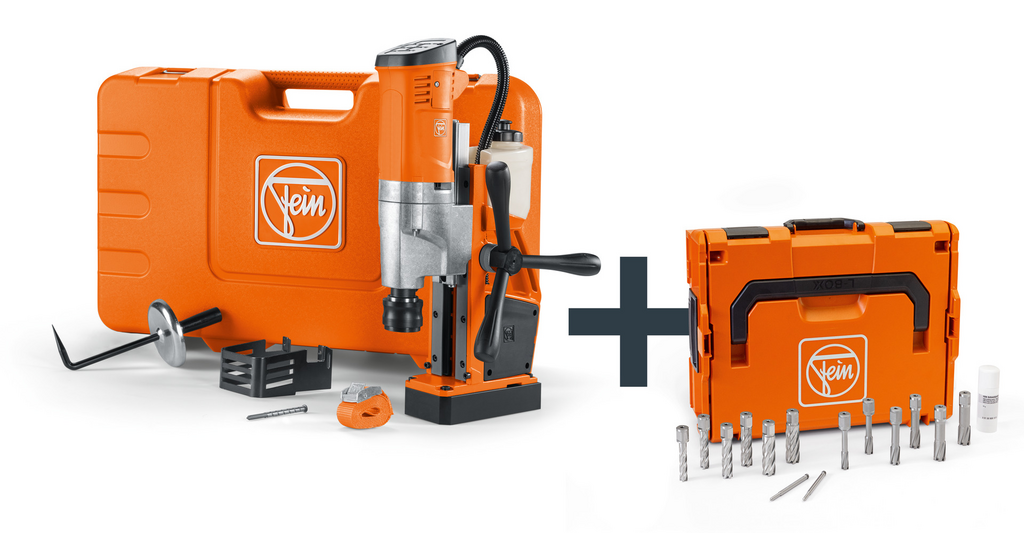 Lochbohrmaschine, Bohrmaschinenzubehör, Koffer, Metallwerkzeug, Spannbohrer