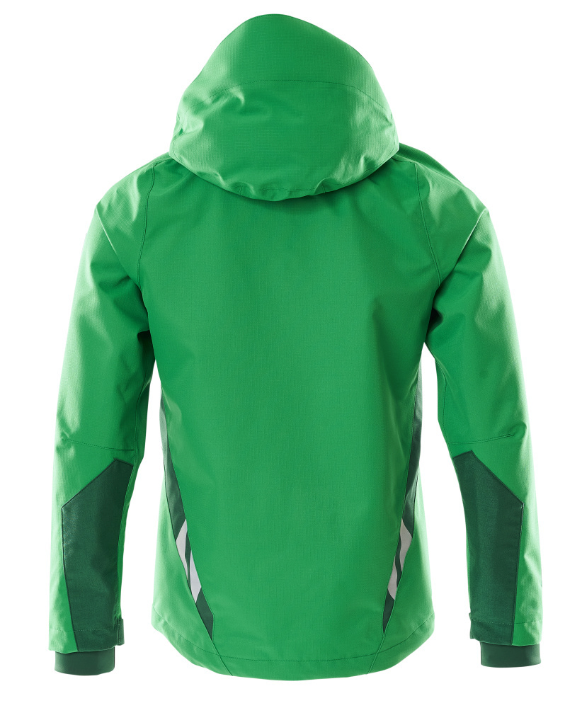 jacke, hoodie, grün, softshell, verstellbare manschetten