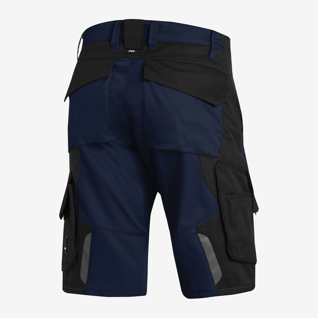 shorts, cargo, taschen, blau, schwarz