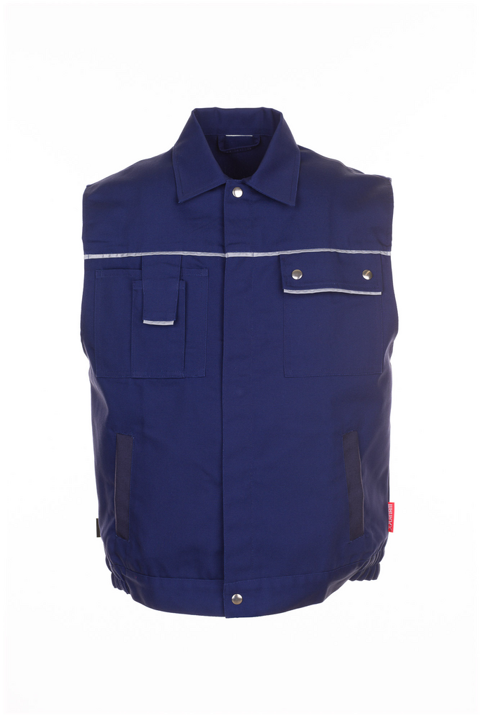 Weste, Arbeitsweste, Machart, Reflektionsstreifen, Reißverschluss