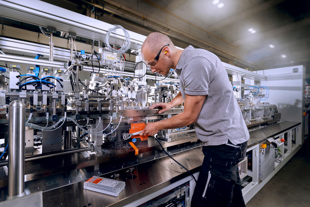Industrieautomation, Montage, Maschine, Werkzeug, Techniker