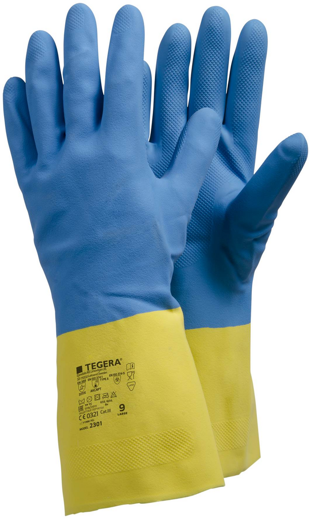 Schutzhandschuhe, Vinylhandschuhe, Gummihandschuhe, Arbeitshandschuhe, Zweifarbig