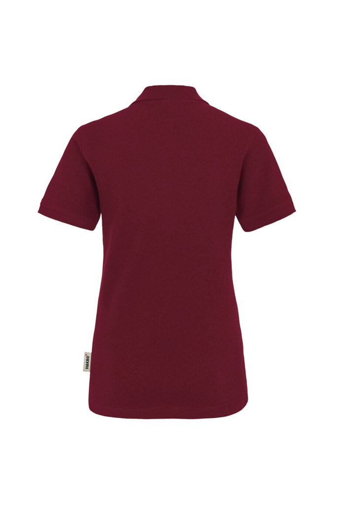 Polohemd, Kurzarm, weinrot, Kragen, einfarbig