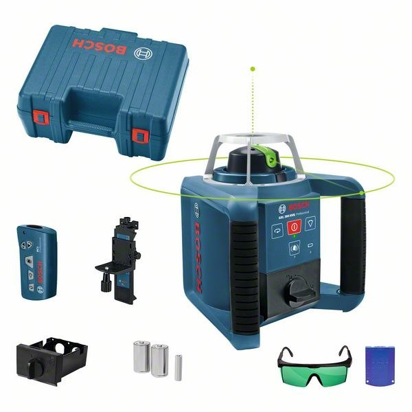 Laser-Level, Rotationslibelle, Akkubetrieb, Koffer, Zubehör