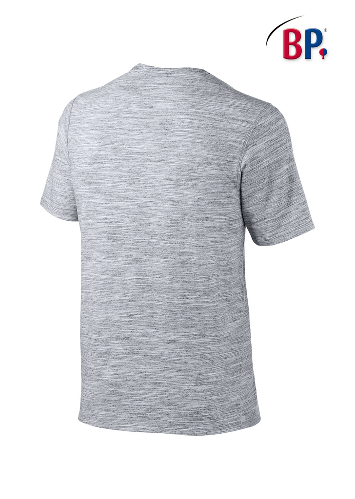 T-Shirt, Charcoal, Grau meliert, Kurzarm, Alltagsshirt
