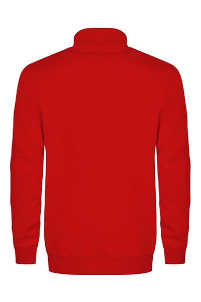 Pullover, Rundhals, Langarm, Rot, Sweatshirt