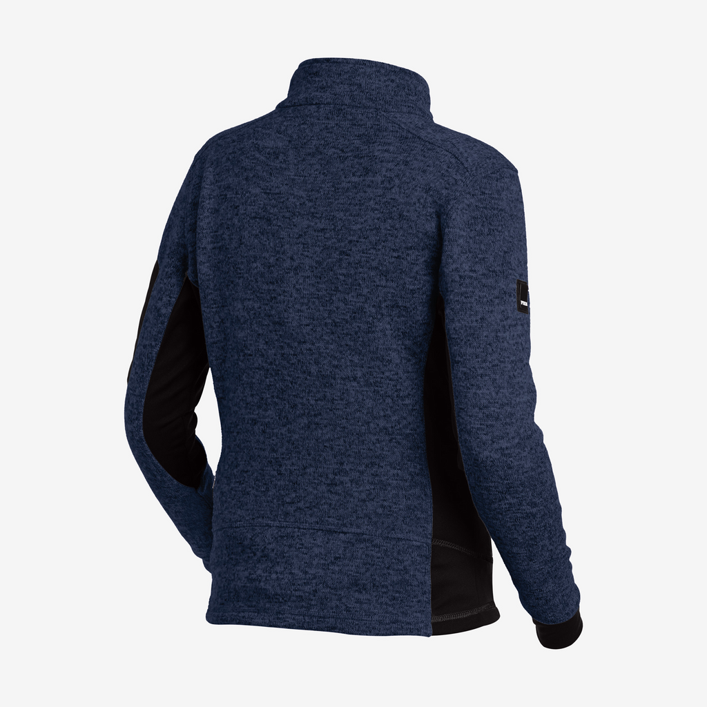 Fleece, Jacke, Blau, Reißverschlusslos, Dunkelblau