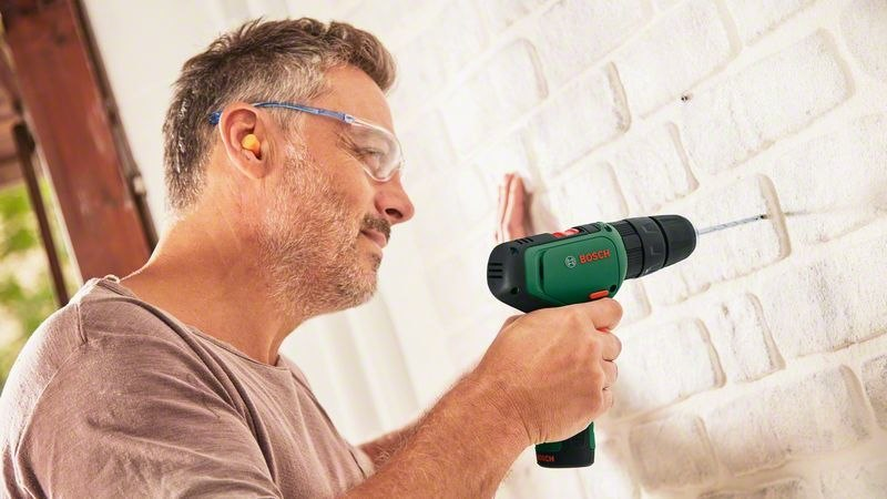 Schrauber, Bohrmaschine, Akku, Griff, Schraubenlochbohrer