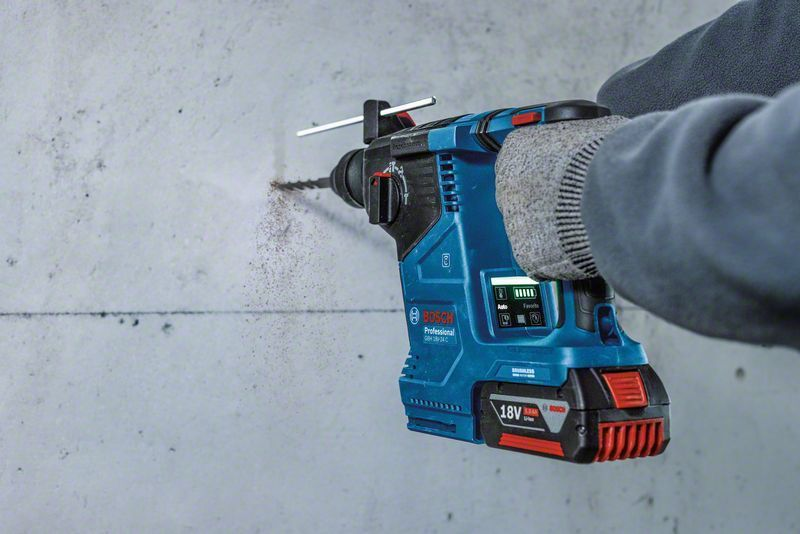 Schlagbohrmaschine, Akku-Bohrmaschine, 18V, Bosch, Wandmontage