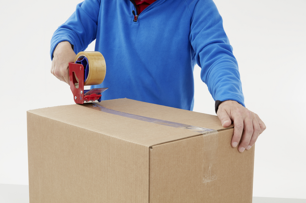 Kiste, Karton, Lieferung des Pakets, Person