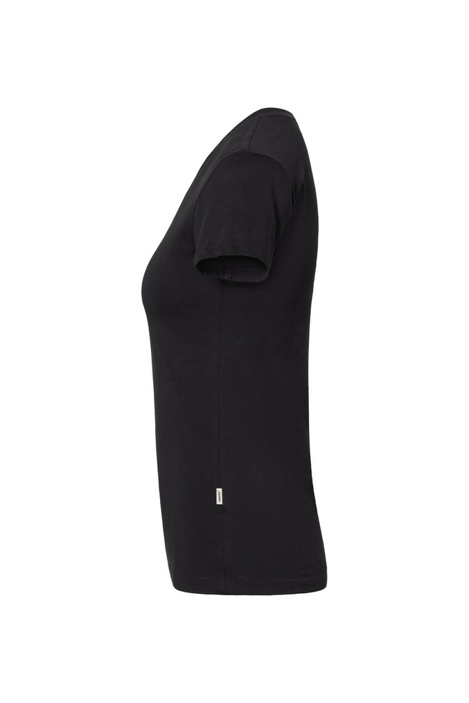 T-Shirt, Kurzarm, Schwarz, Knit, Damen / Unisex