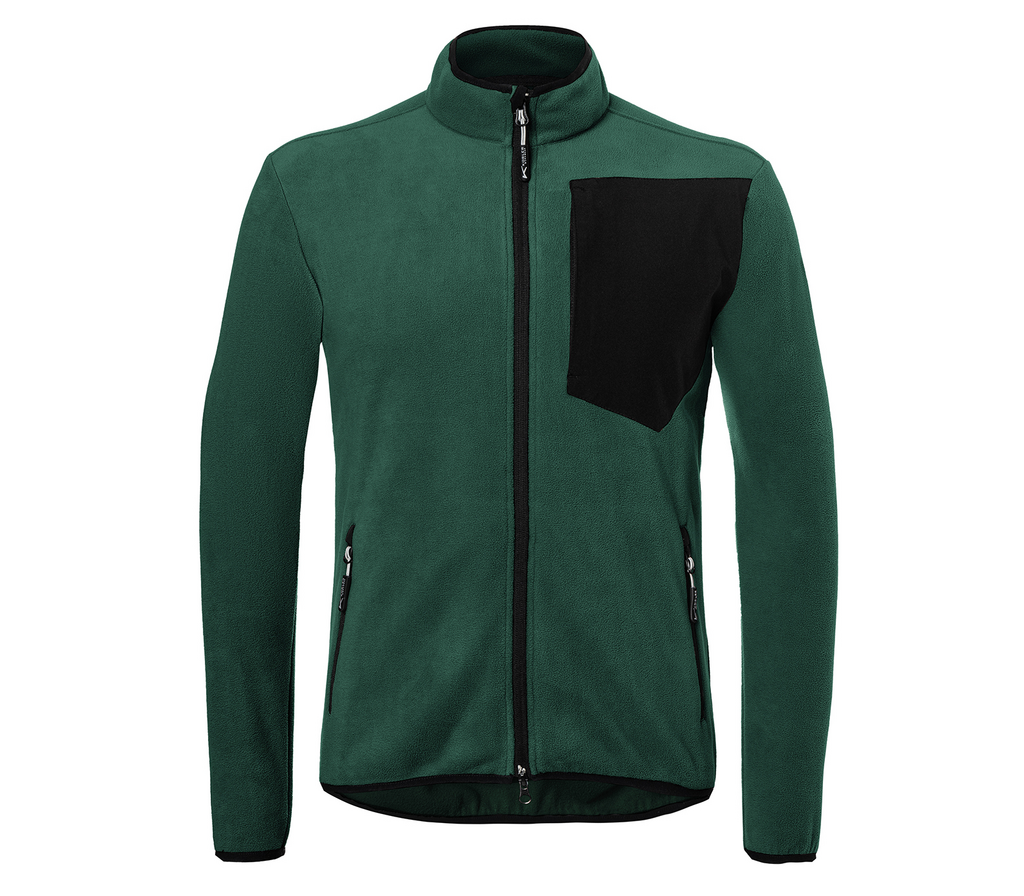 jacke, Fleece, grün, Reißverschluss, Tasche
