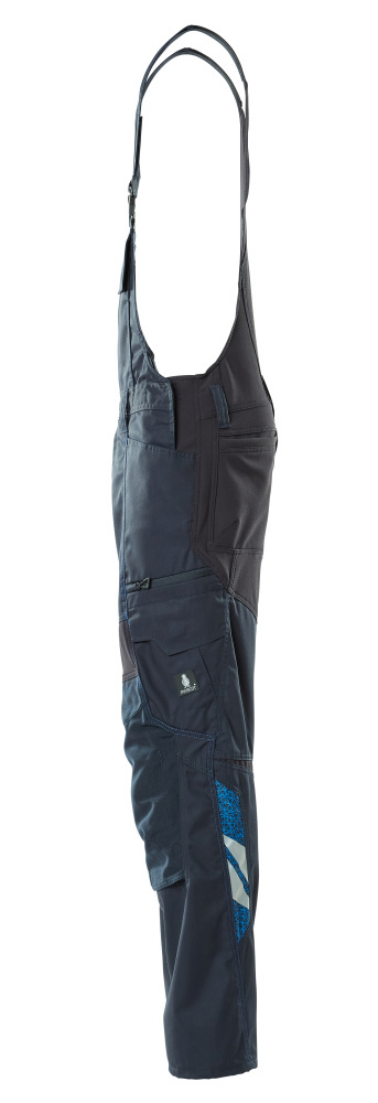 Overaller, Outdoor-Hose, Cargo-Hose, Verstellbare Hosenträger, Farbblock dunkelblau