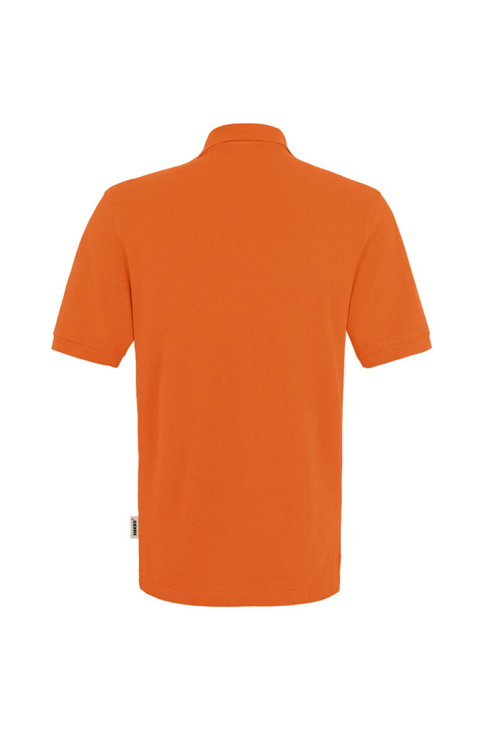  Polo,  Orange,  Kurze Ärmel, Unifarben, Rückseite