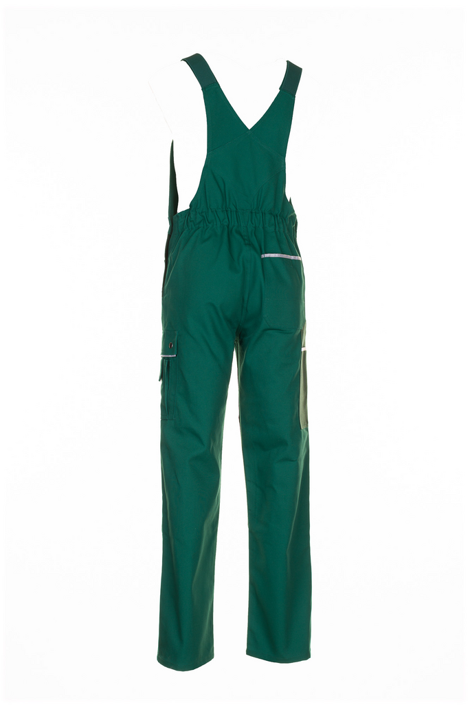 Overall-Anzug, Grün, Elastischer Bund, Taschen, Träger