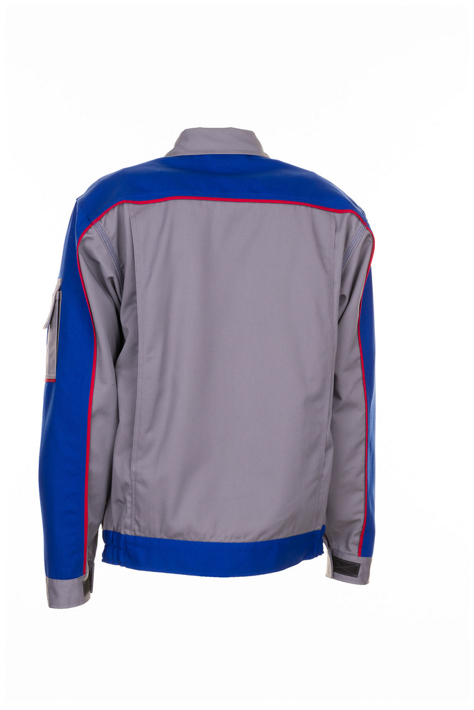 jacke, zweifarbig, grau, blau, reissverschluss